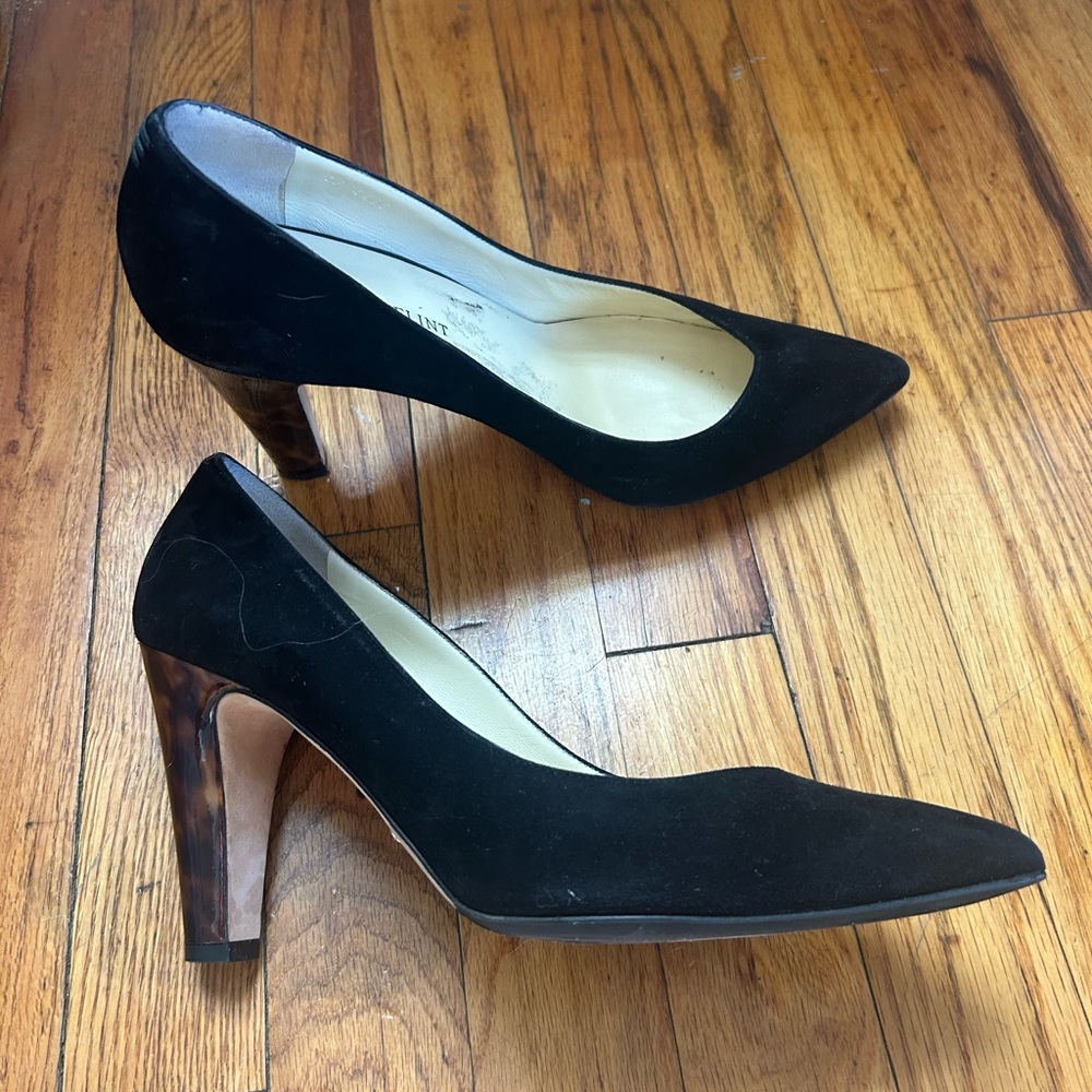 Sarah Flint Black Suede Pumps size 40.5 (US 9.5-10)